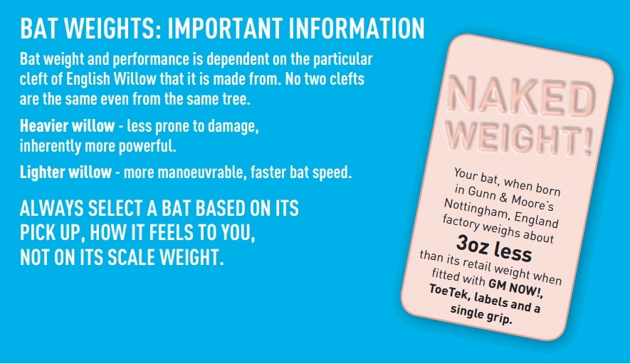 Bat Weight Comparison How To Choose Your Cricket Bat Cricket