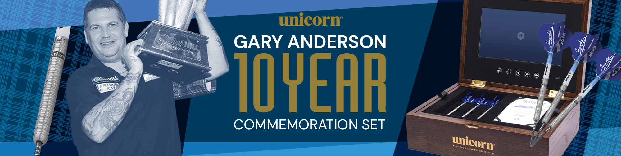 Gary Anderson 10 Year Commemoration Dart Gary Anderson 10 Year Commemoration Dart