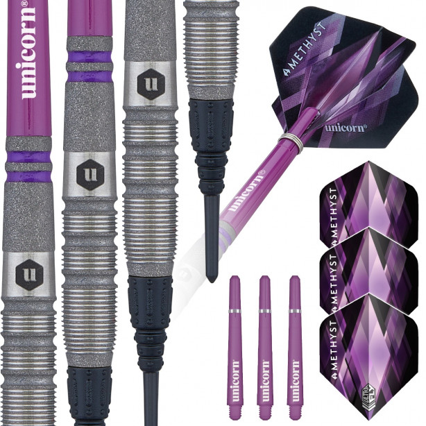 Amethyst Style 3 80% Tungsten Soft Tip Darts - 19G