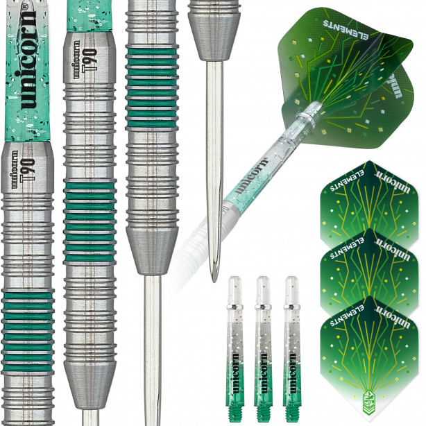 T90 Core XL Green Type 2 - 90% Tungsten Steel Tip Darts