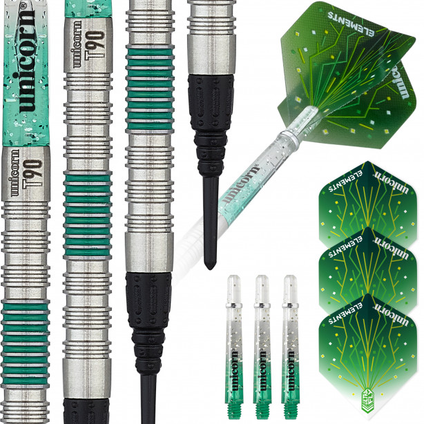 T90 Core XL Green - 90% Tungsten Soft Tip Darts