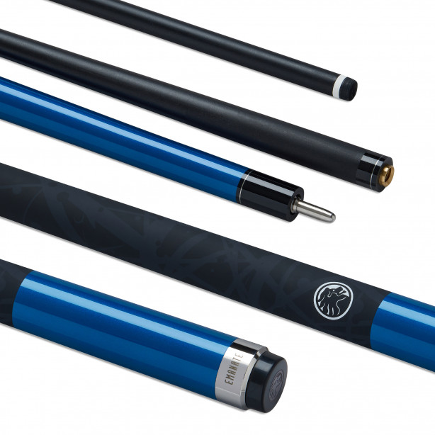 POOL CUE EMANATE CARBON 13MM BLUE