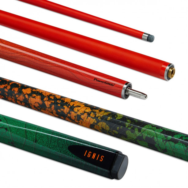 IGNIS SNOOKER CUE CARBON 10MM ORANGE