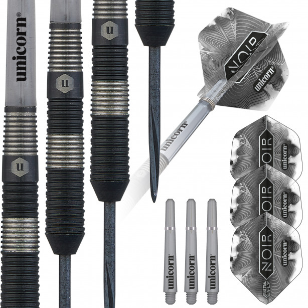 Noir Style 3 Steel Tip Dart Set - 90% Tungsten