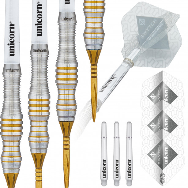 Swytch Steel Tip Dart Set - 80% Tungsten - Gold