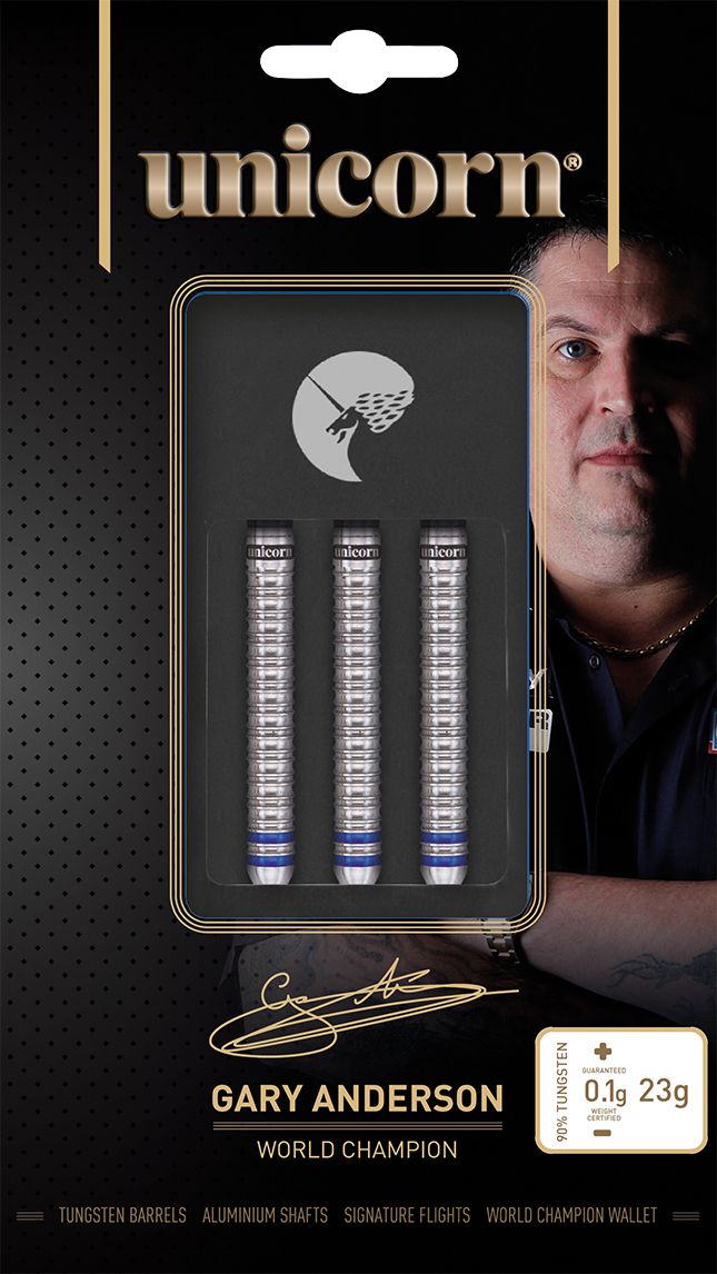 Gary Anderson World Champion Phase 3 Unicorn Tungsten Darts