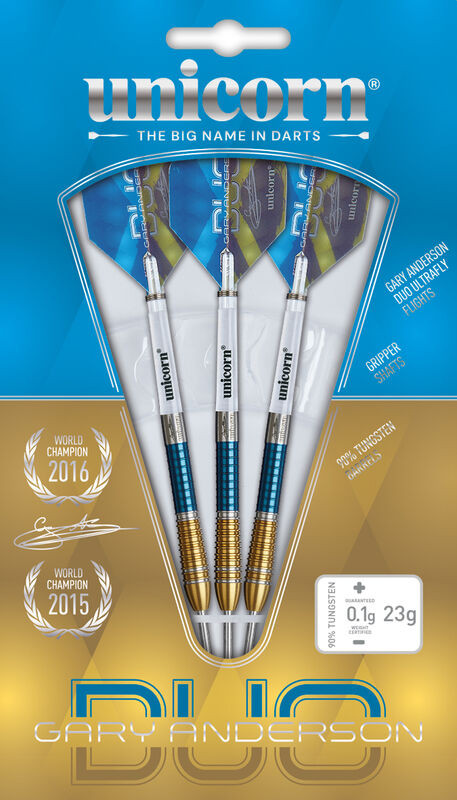 GARY ANDERSON PHASE 6 DUO STEEL TIP DARTS SET 90% TUNGSTEN