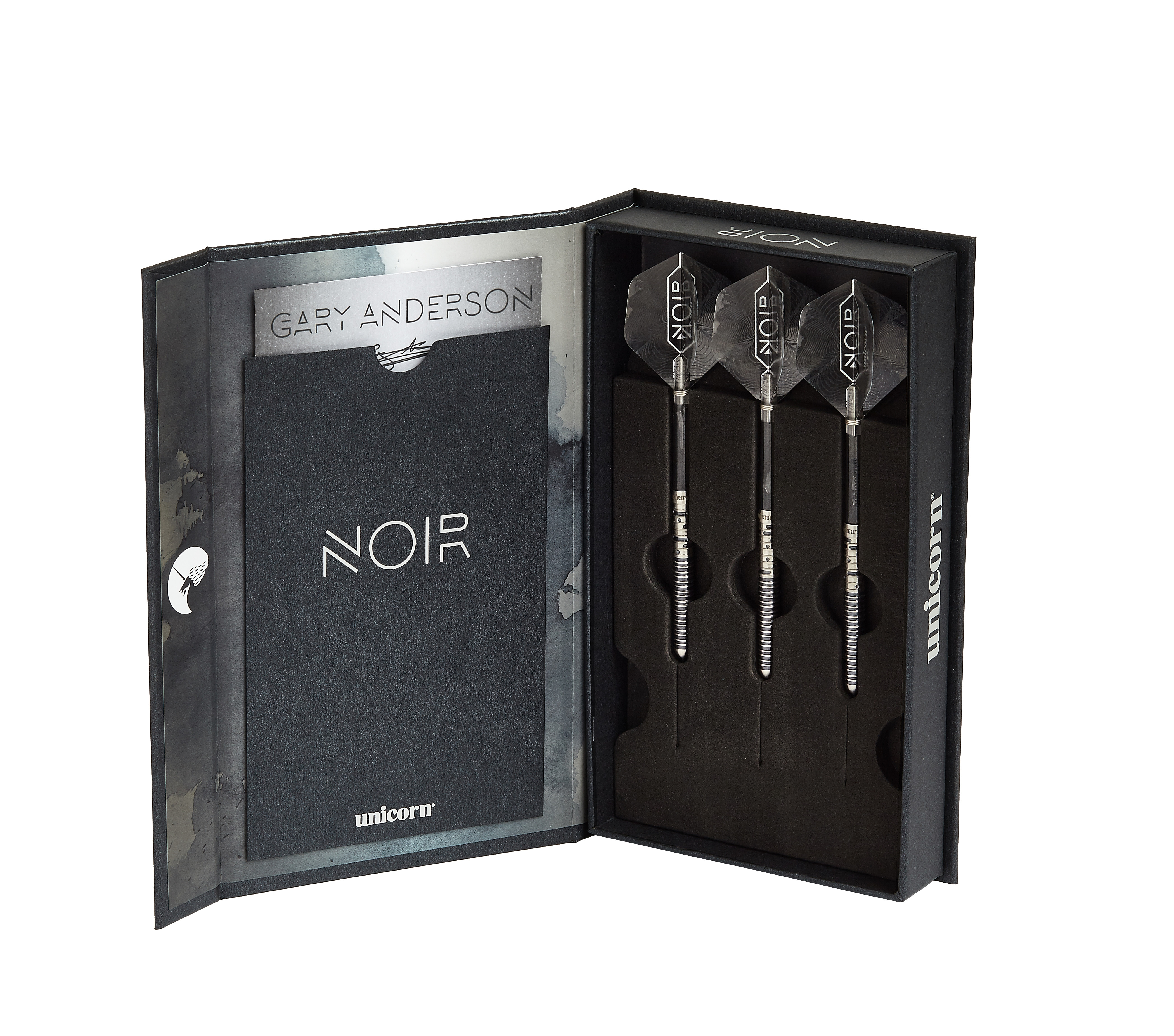 Noir Gary Anderson Phase 5 Steel Tip Dart Set 90% Tungsten