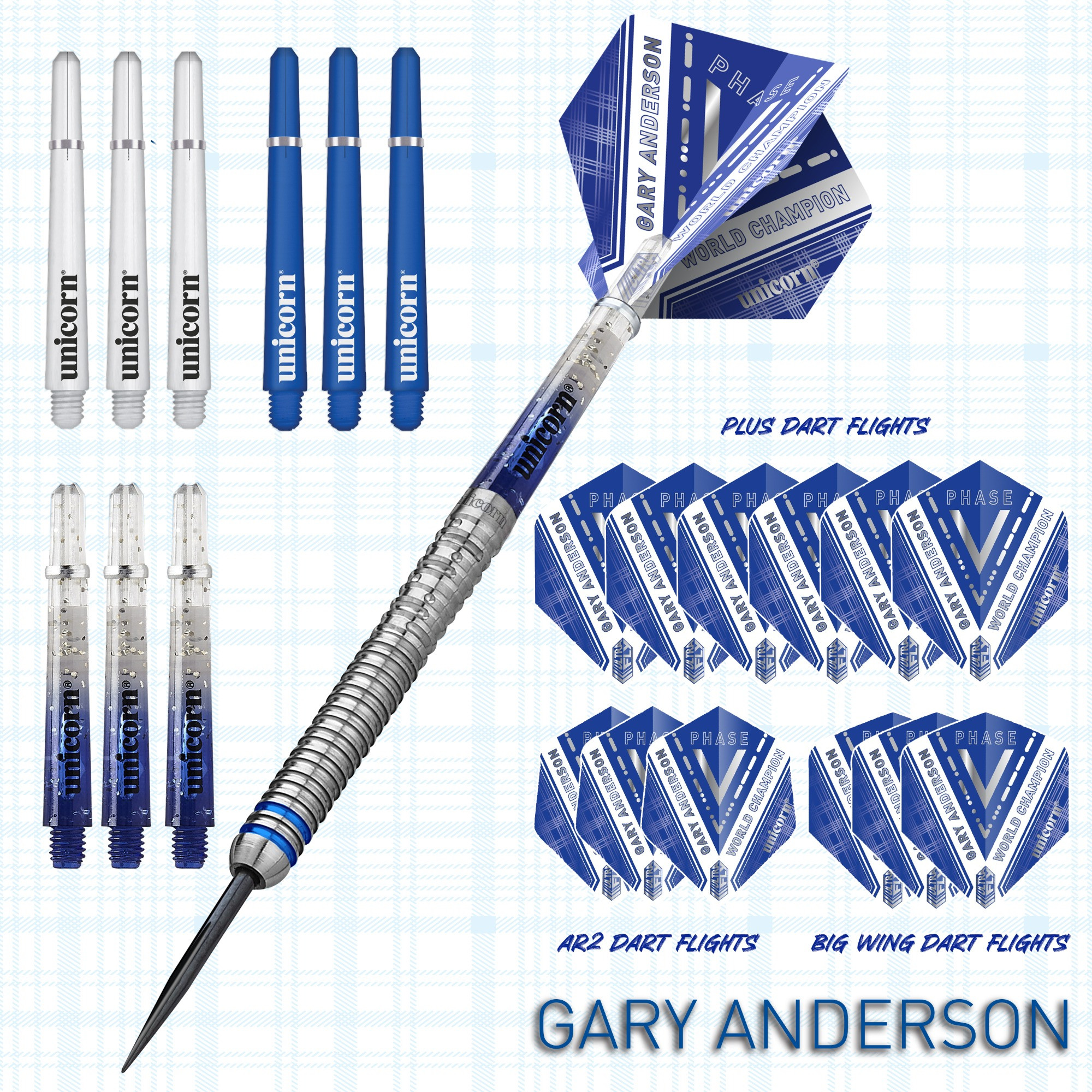 Gary Anderson Noir 90% Tungsten Phase 5 World Champion Steel