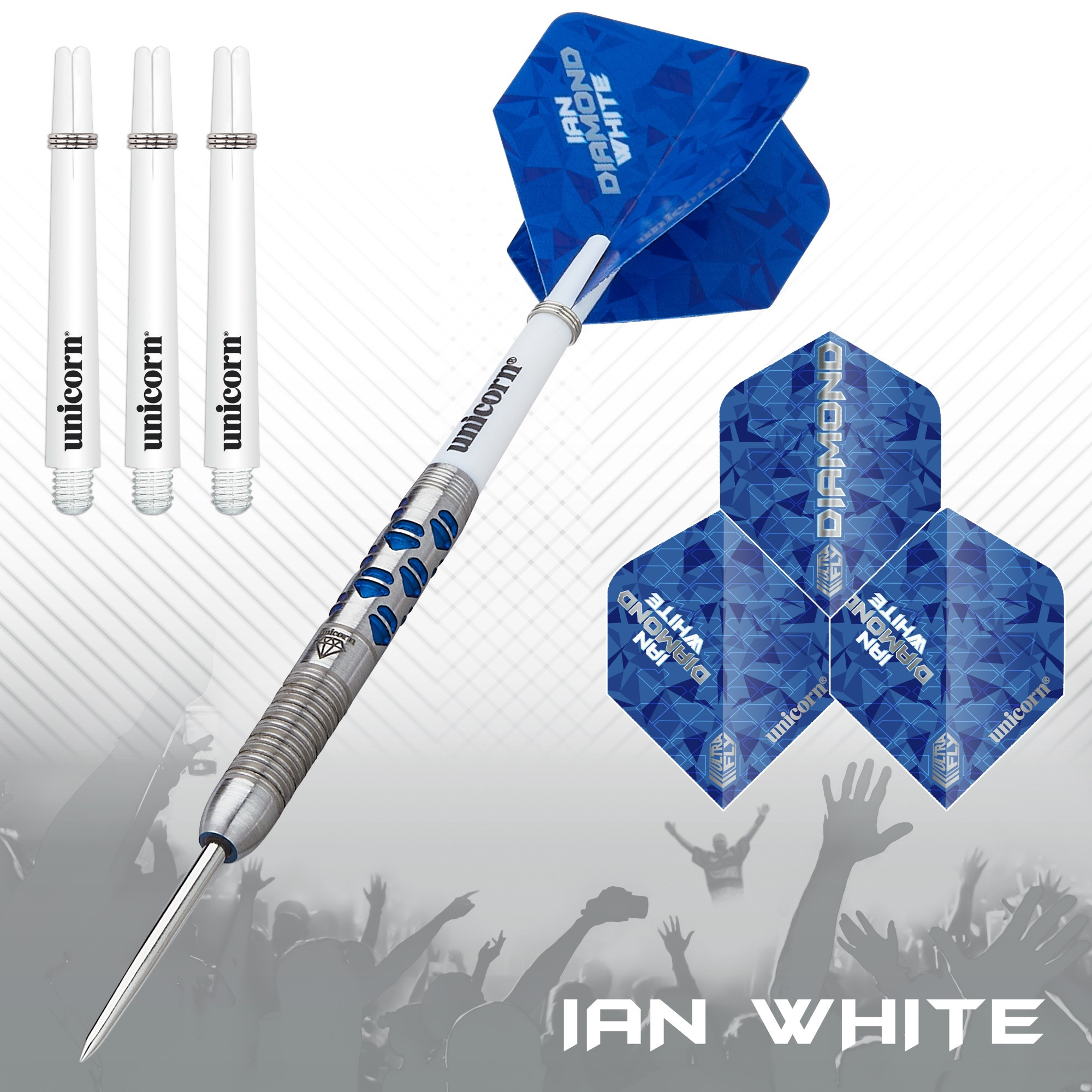 「大人気 新入荷 新品」に該当するファッション通販 Maestro Ian Tungsten 90% - Dart Tip Steel 2 Phase White ダーツ