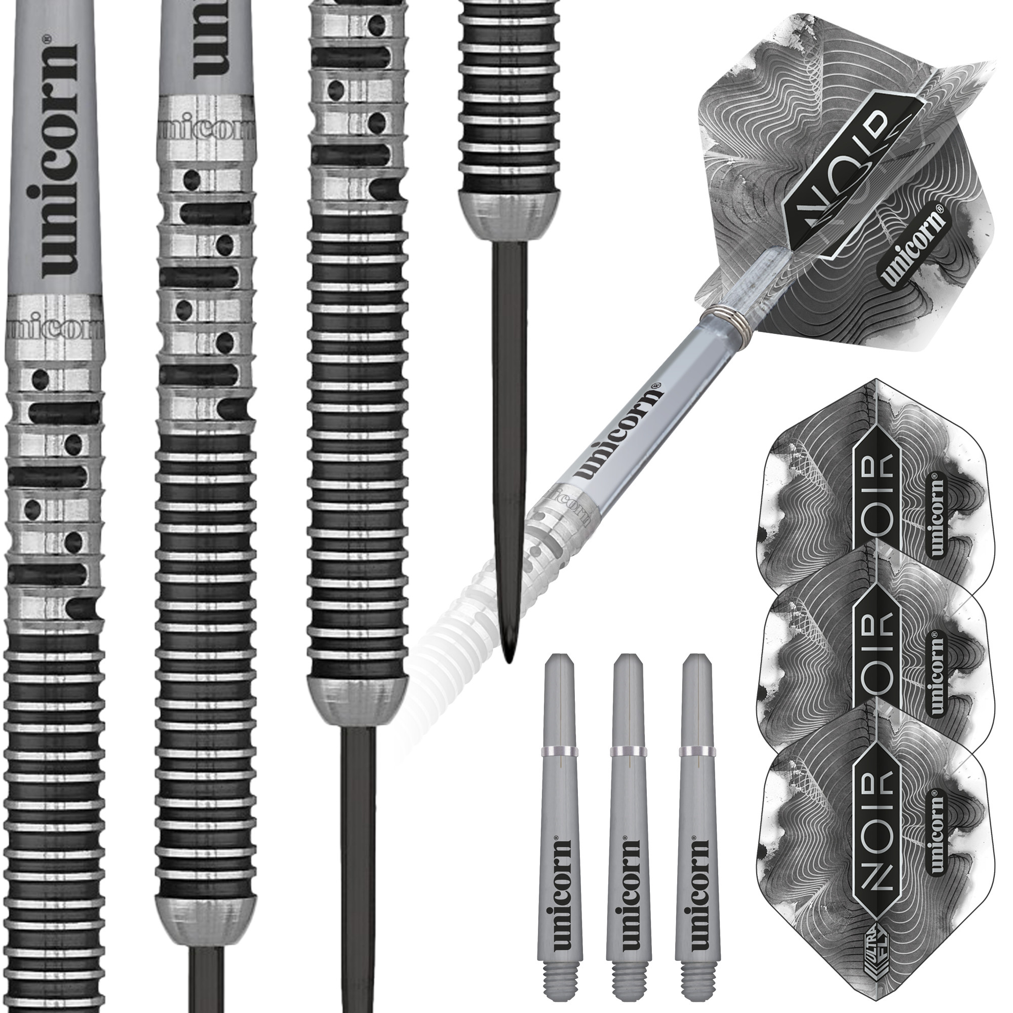 大人の上質  Dart Tip Steel 5 Phase Anderson Gary Noir Set Tungsten 90% ダーツ