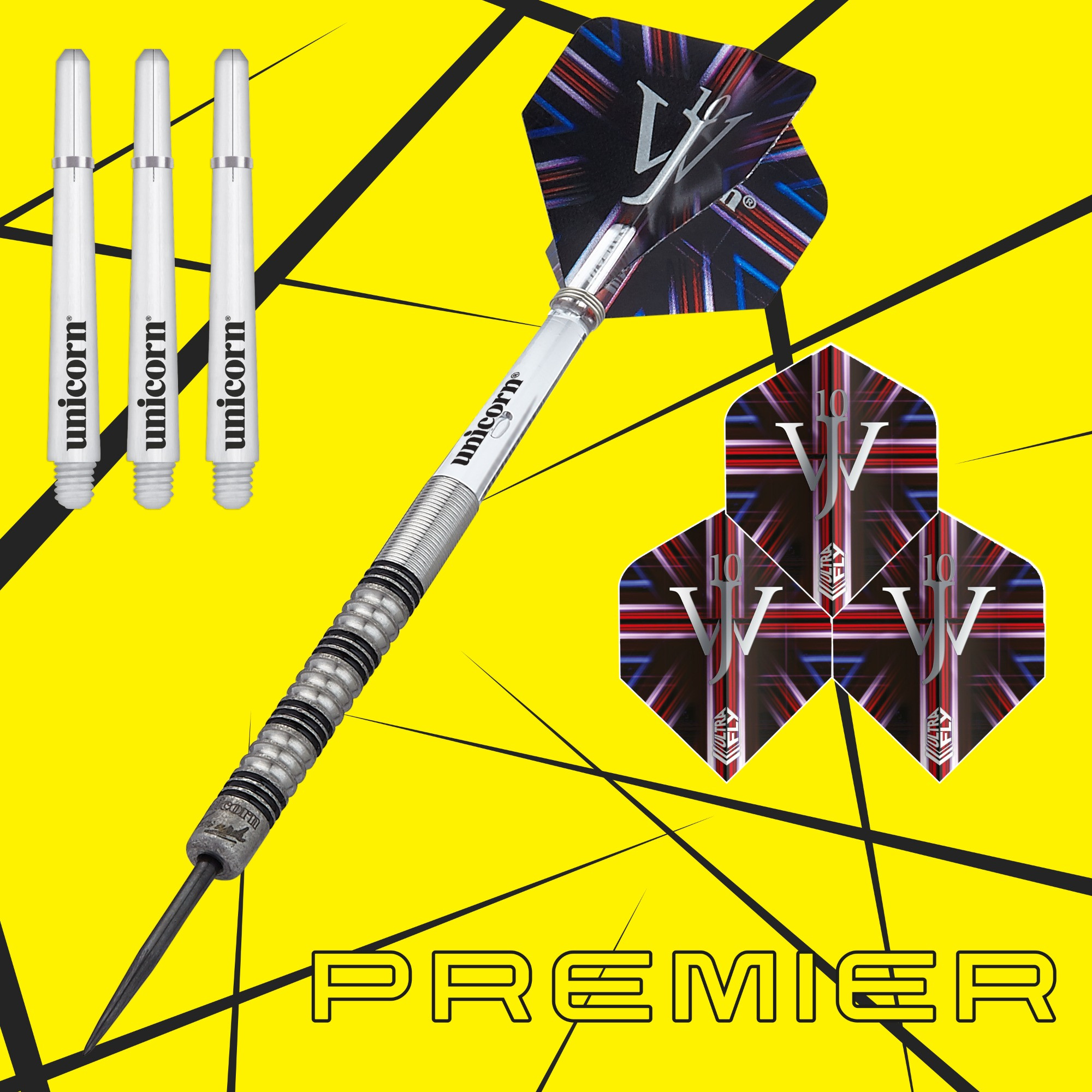 PREMIER 90% TUNGSTEN - JAMES WADE STEEL TIP DART SET 2022