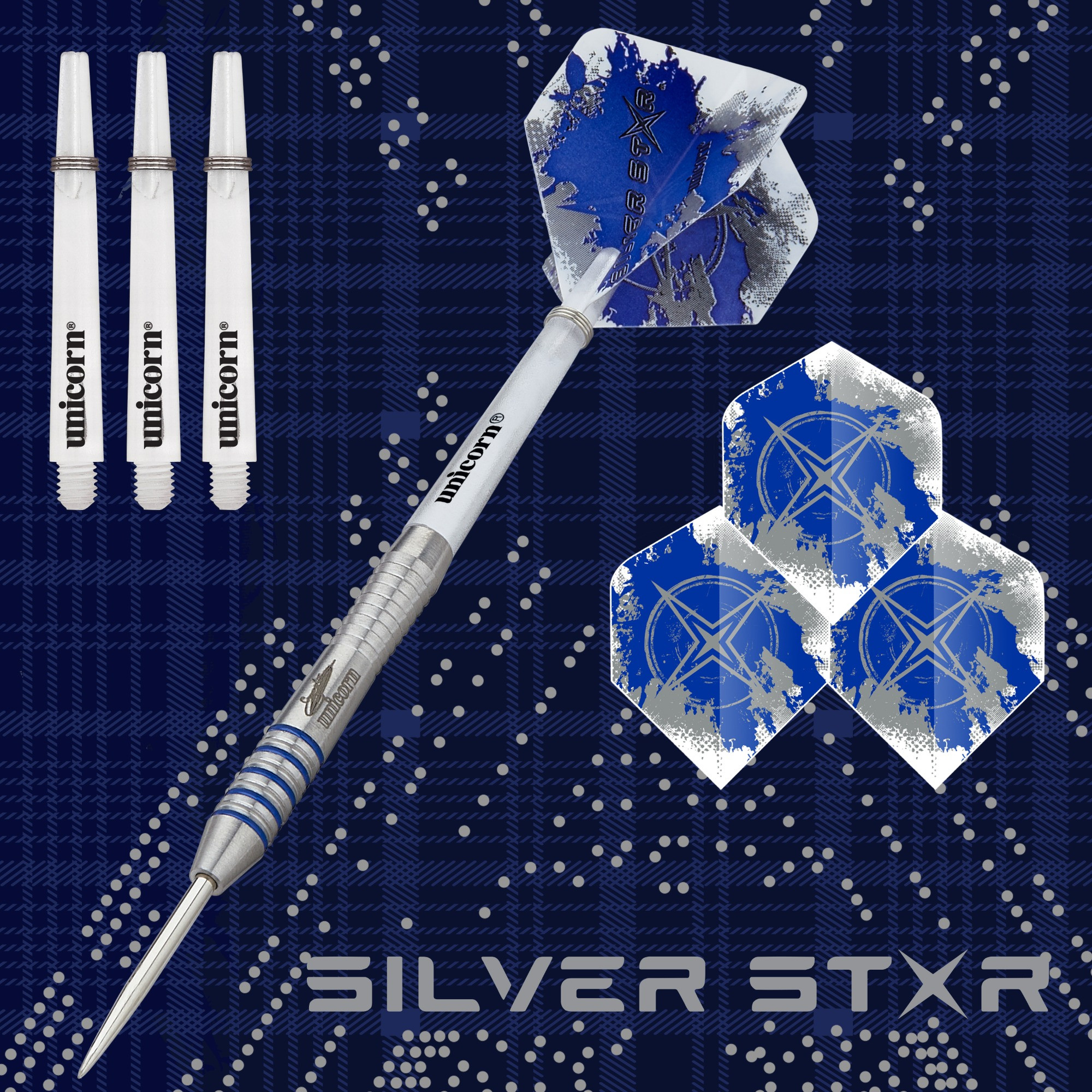 Silver Star 80% Tungsten - Gary Anderson Unicorn Darts