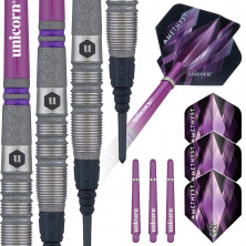 Amethyst Style 3 80% Tungsten Soft Tip Darts - 19G