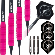 Core Plus Pink Rubberised Soft Tip Dart