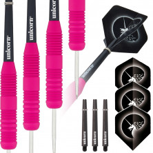 Core Plus Pink Rubberised Steel Tip Dart