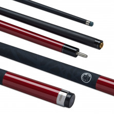 POOL CUE EMANATE CARBON 10MM RED