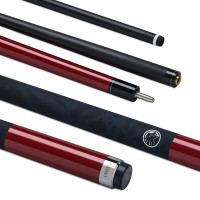 POOL CUE EMANATE CARBON 13MM RED