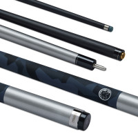 POOL CUE EMANATE CARBON 10MM SILVER
