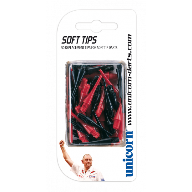 Checkout Soft Tips - 50 Assorted Red/Black