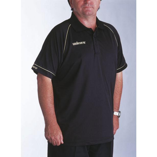 Polo Shirt Black/Gold - SAVE £9!