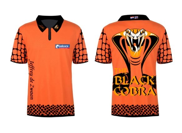 Limited Edition 2020 Premier League Jeffrey De Zwaan dart shirt