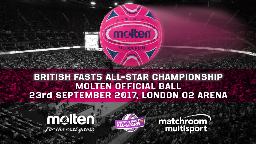 MOLTEN TO PROVIDE OFFICIAL BALL TO THE BRITISH FAST5 ALL-STARS CHAMPIONSHIP